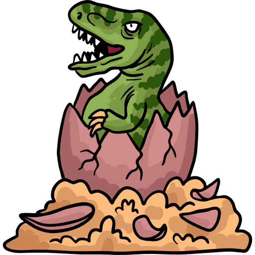 Egg animals prehistoric dinosaur icon