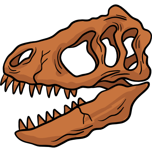 Tyrannosaurus rex carnivore animals fossil icon