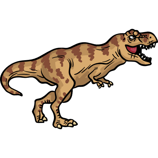 Tyrannosaurus rex wild life dinosaur animals icon