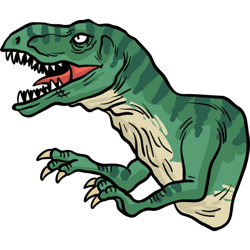 Velociraptor wild life velociraptor dinosaur icon