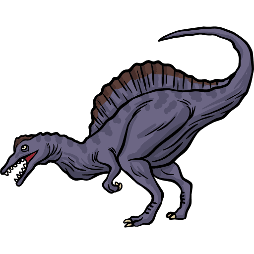 Spinosaurus animals dinosaur carnivore icon
