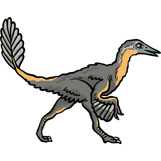 Buitreraptor extinct dinosaur animals icon