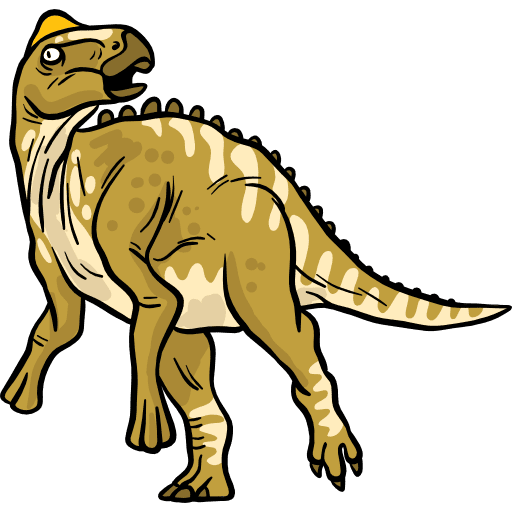 Edmontosaurus dinosaur wild life extinct icon