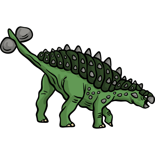 Euoplocephalus dinosaur animals extinct icon