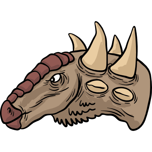 Nodosauridae extinct animals wild life icon