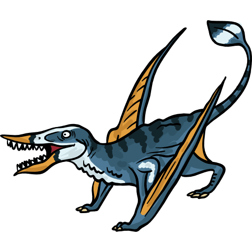 Rhamphorhynchus dinosaur wild life animals icon