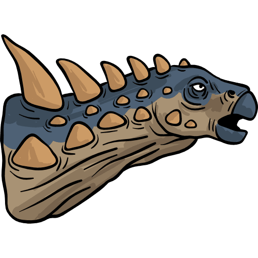 Sauropelta wild life extinct animals icon