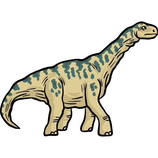 Argentinosaurus animals extinct wild life icon