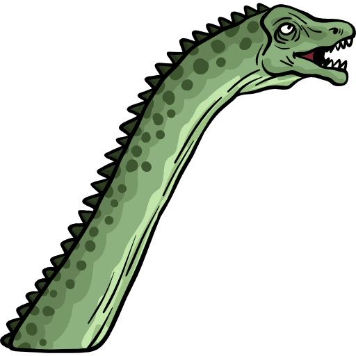 Diplodocus animals wild life dinosaur icon