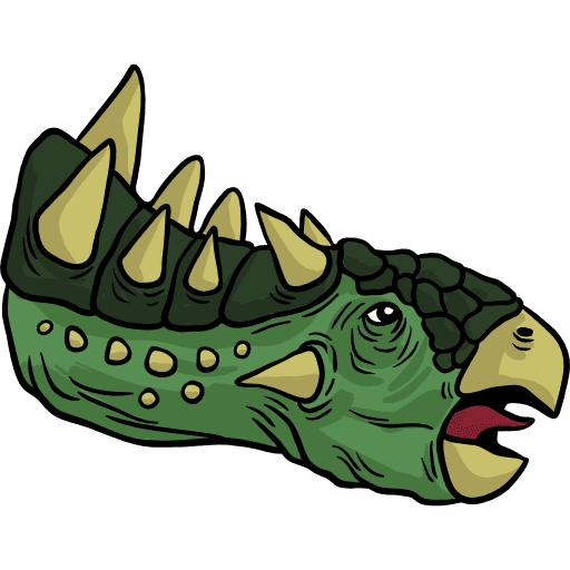 Euoplocephalus extinct wild life animals icon