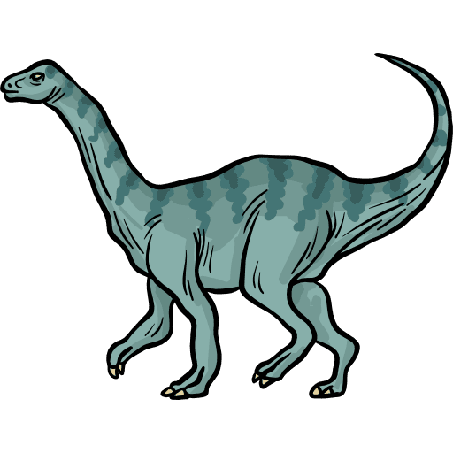 Euskelosaurus wild life animals dinosaur icon