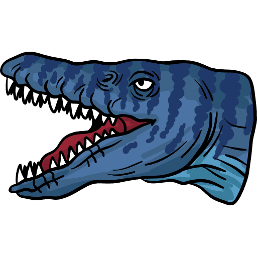 Liopleurodon extinct animals dinosaur icon