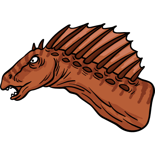 Amargasaurus dinosaur extinct wild life icon