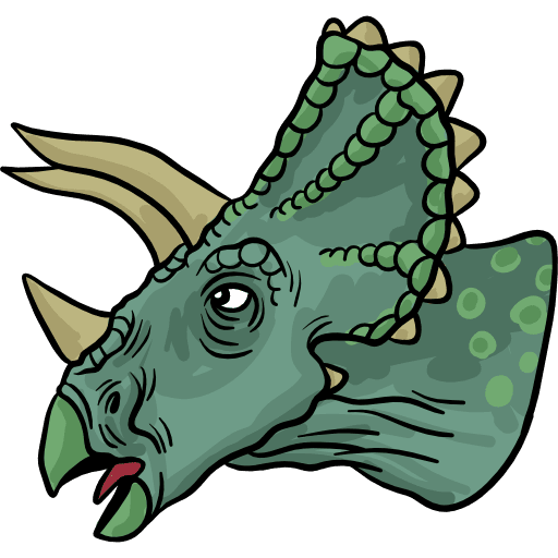 Triceratops animals triceratops wild life icon