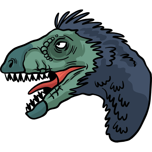 Velociraptor velociraptor dinosaur animals icon