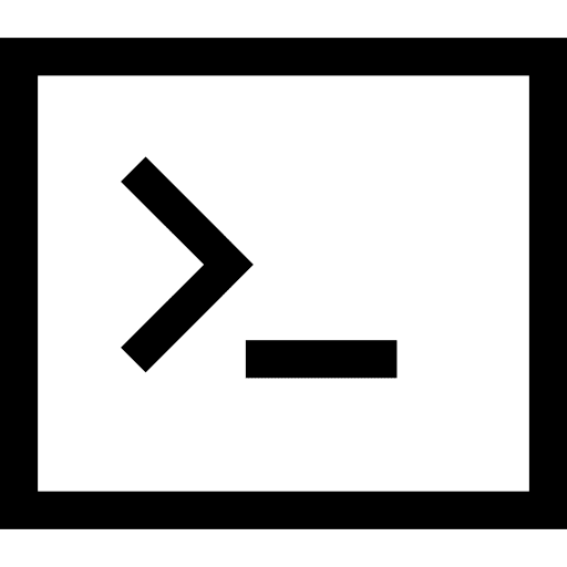 Code terminal arrow codes shapes and symbols icon