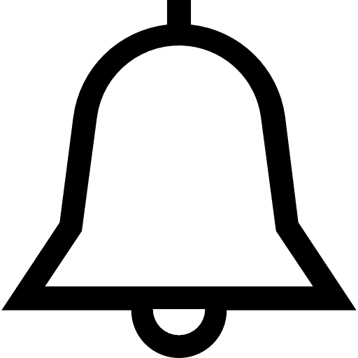 Bell musical instrument alarm alert icon