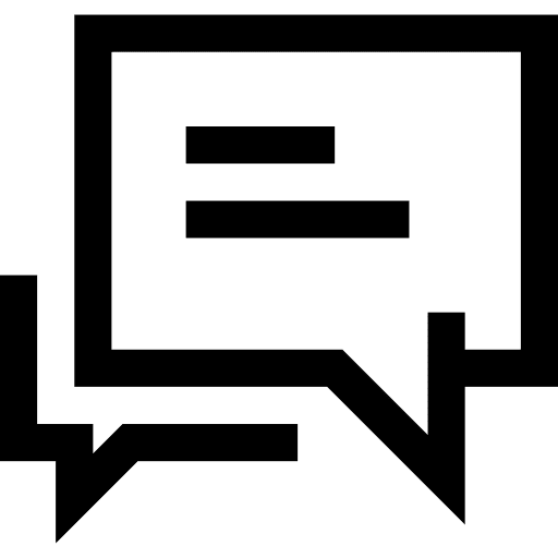 Chat conversation speech bubble multimedia icon