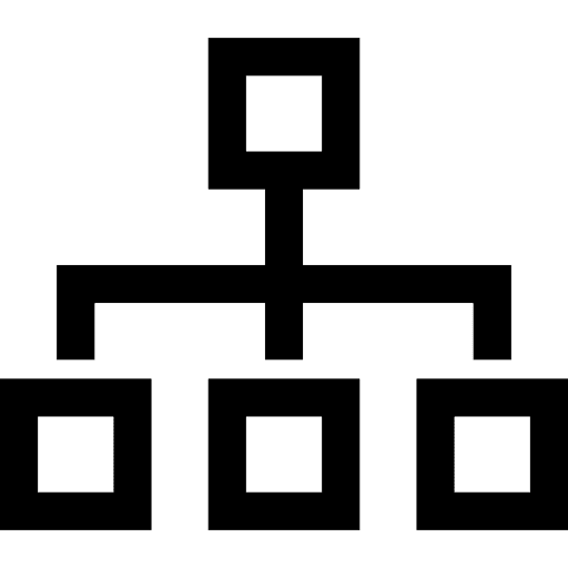 Diagram uml hierarchy organized icon