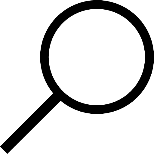 Magnifying glass shapes and symbols detective loupe icon