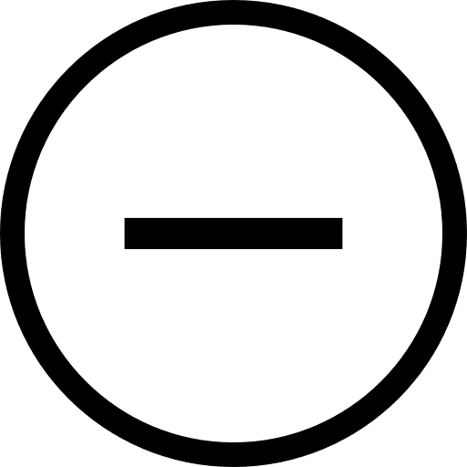 Minus line maths mathematics icon