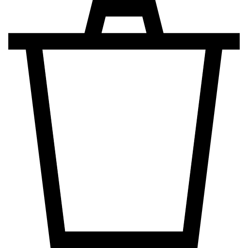 Trash bin can garbage icon
