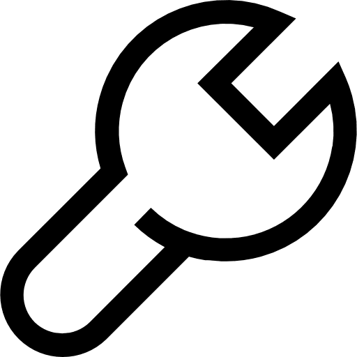 Wrench tools and utensils improvement wrench icon