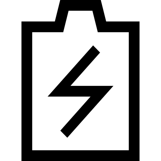 Charge electronics battery level battery status icon
