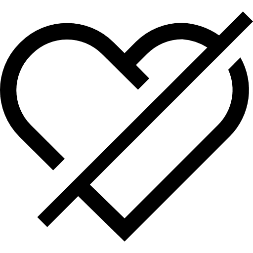 Heart shapes heart peace icon