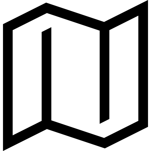 Map interface maps and flags orientation icon