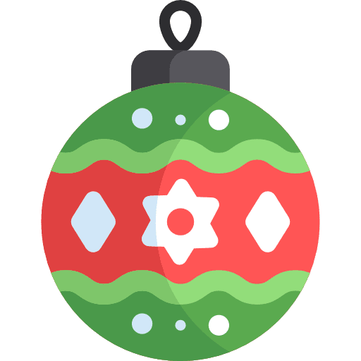 Bauble ornament christmas shapes icon