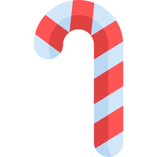 Candy cane sweet food candy icon