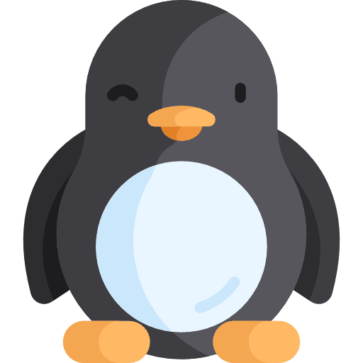 Penguin wildlife zoo animal kingdom icon