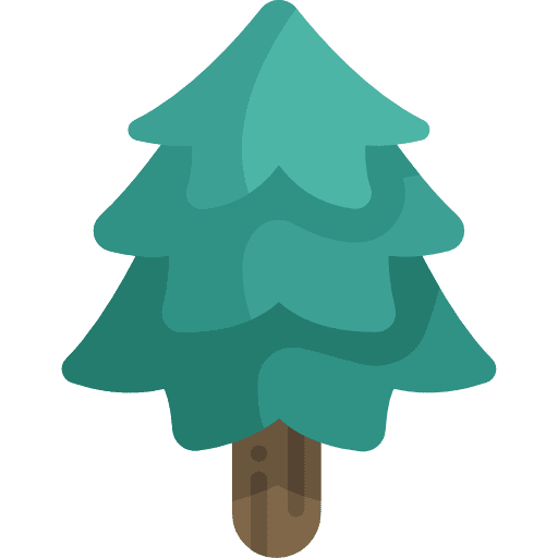 Pine nature christmas tree yard icon