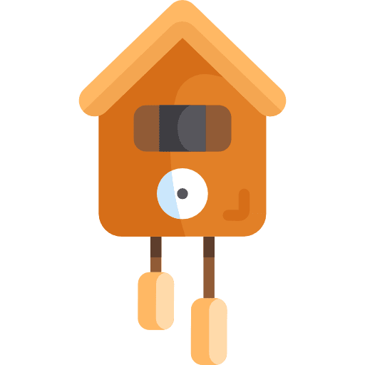 Cuckoo adornment cuckoo time and date icon