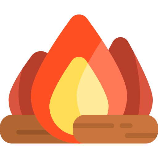 Bonfire flame miscellaneous hot icon
