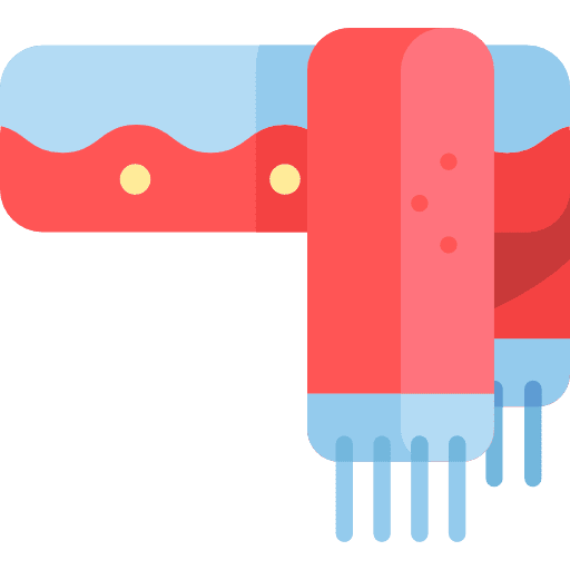Scarf christmas scarf clothes icon