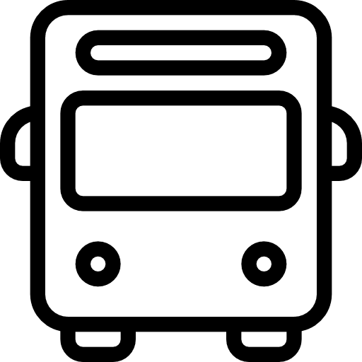 Bus transportation automobile transport icon