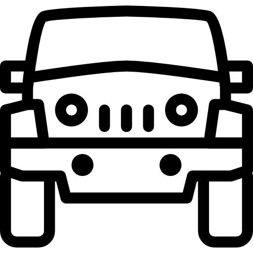 Jeep transportation car automobile icon