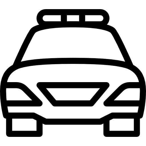 Police car police car vehicle security icon