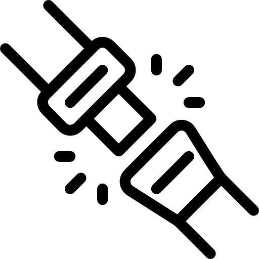 Seat belt safety protection seat belt icon