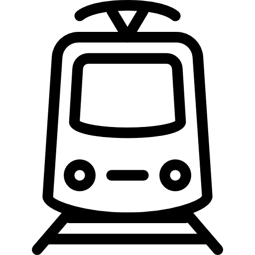 Tram vehicle transport tram icon