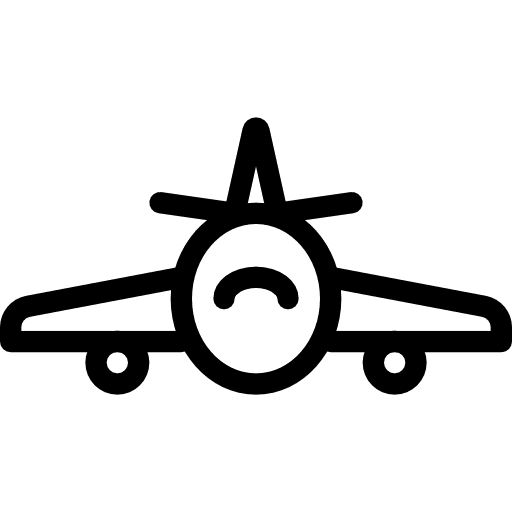 Aeroplane travel airport transport icon