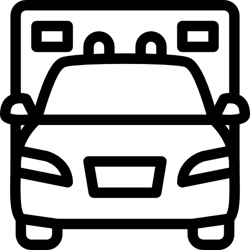 Ambulance emergency healthcare and medical automobile icon