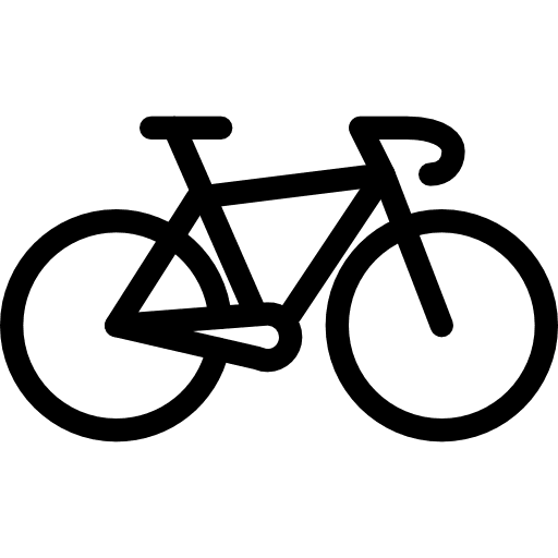 Bicycle exercise sports bike icon