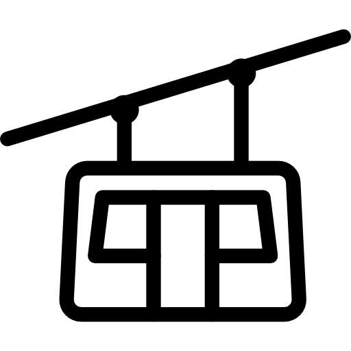 Cable car cabin cable car cabin cabin ski resort icon