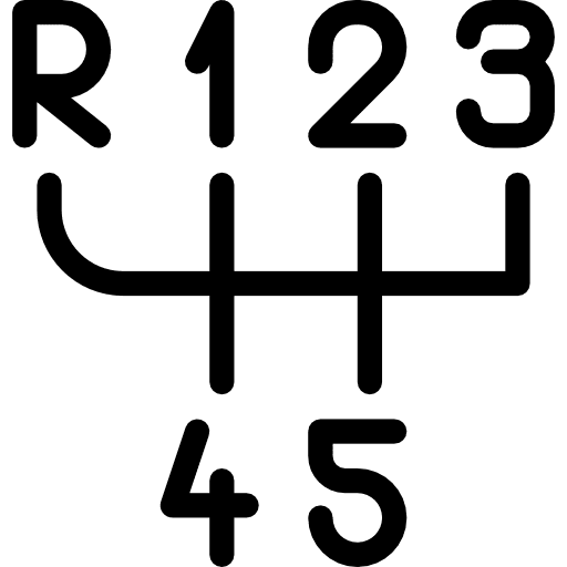 Gearbox shapes and symbols vehicle gearbox icon