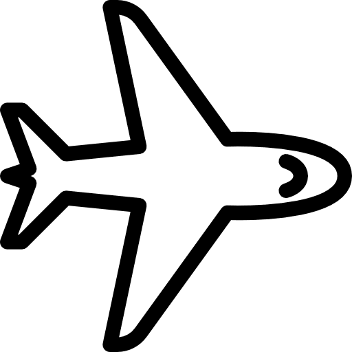 Aeroplane plane travel flight icon