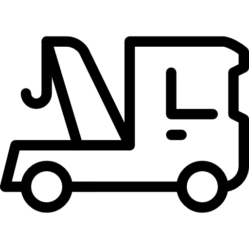 Crane tool car transportation icon