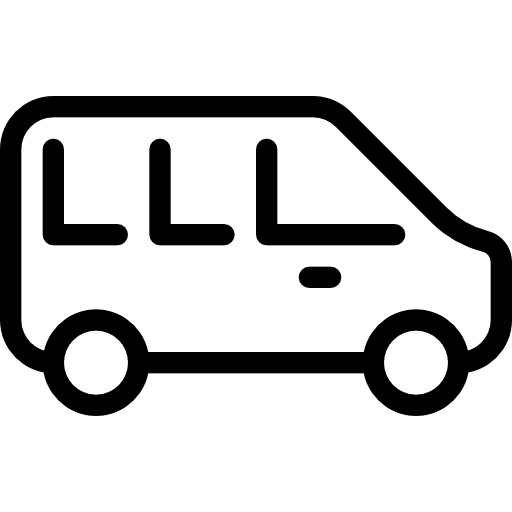 Minibus transportation minibus automobile icon